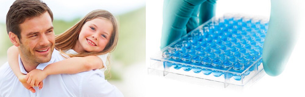 Vater und Tochter - DNA-Elterntest